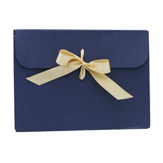 도나앤데코 이브 리본장식 봉투 L 진파랑 5p + 리본 연브라운 5p, 혼합 색상, 1세트 문구/오피스/카드/엽서/봉투 반품 최저가 8,790원