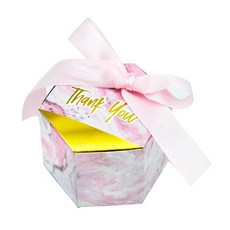 도나앤데코 땡큐 금박 육각 핑크마블 상자 10p + 리본 연핑크 10p, 혼합 색상, 1세트 문구/오피스/캐릭터 문구 반품 최저가 3,660원