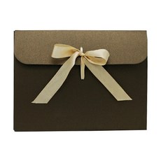 도나앤데코 이브 리본장식 봉투 L 브라운 5p + 리본 연브라운 5p, 혼합 색상, 1세트 문구/오피스/카드/엽서/봉투 반품 최저가 8,690원