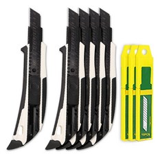 다다 SK5 솔리드 커터칼 5p + 칼날 30p, 혼합색상, 1세트 문구/오피스/학용품/수업준비 반품 최저가 6,960원