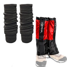 엑스피크 신형 피나클 스패츠 + 레그 워머 세트, 스패츠(레드), 워머(블랙) 스포츠/레저/등산/아웃도어 반품 최저가 9,640원