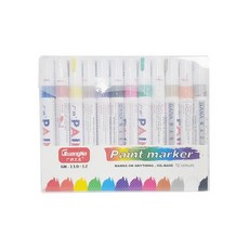 페인트마카 세트, 12색, 1세트 문구/오피스/학용품/수업준비 반품 최저가 8,530원