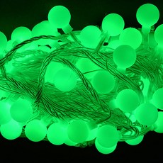 LED 앵두 메모리형 투명선 줄전구 100구, 초록색, 1개 홈인테리어/조명/스탠드 반품 최저가 7,720원