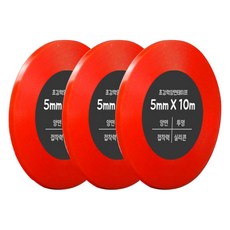 다다 초강력 양면테이프 5mm x 10m, 투명, 3개 문구/오피스/사무용품 전문관 반품 최저가 7,230원