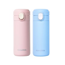 라임올리브 뮤티드 보온보냉병 2종 세트, 핑크, 스카이블루, 350ml, 1개 주방용품/보온/보냉용품 반품 최저가 15,920원
