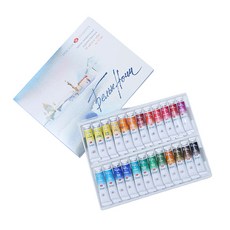 화이트나이츠 수채화물감, 10ml, 12색 문구/오피스/미술/화방용품 반품 최저가 52,760원