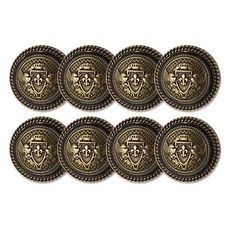 메이슨2 단추 18mm, 엔틱골드, 8개 홈인테리어/수예/수선 반품 최저가 15,200원