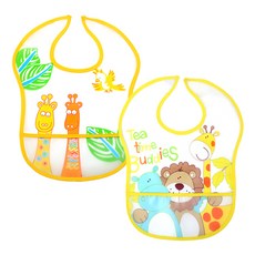 라이언베어 S형 이유식 턱받이, CMCEB318, 2개, 1매 출산/유아동/출산준비물/선물 반품 최저가 2,900원