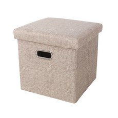 간편한 수납 의자 76 x 38 x 38 cm, 오트밀 홈인테리어/유아동가구 반품 최저가 18,200원