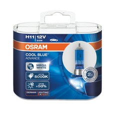 오스람 쿨블루 어드밴스 할로겐 램프 H11 2p, 혼합색상, 1개 자동차용품/차량관리/소모품 반품 최저가 35,200원