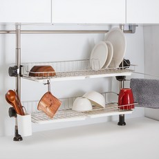 다다리빙 클린스 기둥식 식기건조대 600, 2단, 골드, 1개 주방용품/주방수납/정리 반품 최저가 31,110원