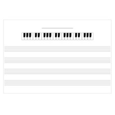 붙이는 화이트보드 시트지, 윗건반악보오선지, 70 x 50 cm 홈인테리어/셀프인테리어 반품 최저가 16,740원