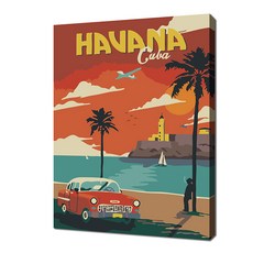 셀프페인팅 미니 여행 아바나 일러스트 그리기 DIY 20 x 30 cm, 15색, 1개 문구/오피스/미술/화방용품 반품 최저가 5,640원