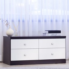 리더스가구 3자 2단 서랍장 TV대, 월낫화이트 홈인테리어/가구 반품 최저가 60,700원