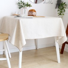까사베르데 린넨 식탁보, 베이지(핀턱마감), 2인(130 x 130cm), 1개 홈인테리어/카페트/쿠션 반품 최저가 10,420원