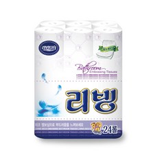 리빙티슈 무형광 롤화장지 2겹, 50m, 24개입, 1개 생활용품/화장지/물티슈 반품 최저가 14,160원