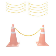 칼라콘 체인걸이대 노란색 2m, 10개 생활용품/안전/호신용품 반품 최저가 27,930원