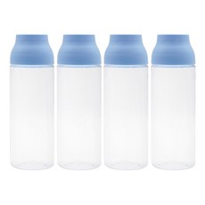 생활엔 이지캡 원형 물병, 블루, 1.1L, 4개 주방용품/밀폐저장/도시락 반품 최저가 7,180원