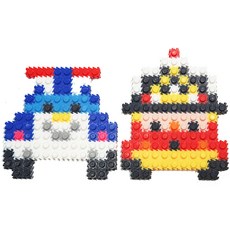 블럭N스토리 디폼블럭 패키지 경찰소방차, 혼합색상, 1세트 완구/취미/블록놀이 반품 최저가 5,020원