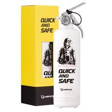 큐머스 퀵앤세이프 차량용 디자인소화기 파이어맨 + 전용거치대 + 밸크로, 1세트 자동차용품/부품/안전/공구 반품 최저가 56,920원