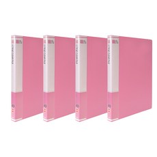 신개념 클리어 파일 HC1307 A4 40p, 분홍색, 4개 문구/오피스/학용품/수업준비 반품 최저가 18,920원