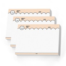 치즈샵 피식 버블 가로 모눈노트 B5, 피치, 3개 문구/오피스/학용품/수업준비 반품 최저가 4,940원