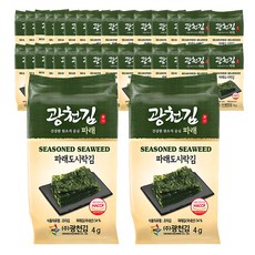 광천김 매일 먹어도 맛있는 파래 도시락김, 4g, 32개 식품/반찬/간편식/대용식 반품 최저가 11,210원