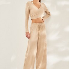 여성용 에이홉 빅 브이넥 캐주얼 스포츠 요가 슈트 스포츠/레저/여성스포츠의류 반품 최저가 13,950원