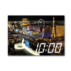 홈마인 LED 시계 + 캔버스 프린팅 액자 도시야경 옵션05, 소나무 원목 완구/취미/수집품 반품 최저가 34,050원