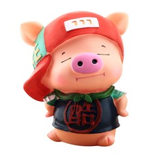 미니띠네 귀여운 모자 돼지 저금통, 레드, 1개 문구/오피스/보드/칠판/광고 반품 최저가 5,270원