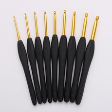 골드블랙 코바늘 세트, 1세트 홈인테리어/수예/수선 반품 최저가 6,090원