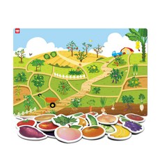 아리아띠 붙이고 익히고 텃밭 가꾸기 사운드 자석 포스터 판퍼즐, 1개, 24피스 완구_취미/학습완구/교구 반품 최저가 17,300원