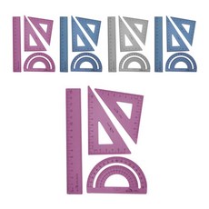 블루마토 15cm 자 삼각자 각도기 4종 세트 RSA001, 랜덤 발송, 5세트 문구/오피스/학용품/수업준비 반품 최저가 6,670원