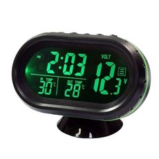 브이에스티 차량용 디지털 볼트메타 시계 온도계, 1개, 그린 자동차용품/인테리어 반품 최저가 8,130원
