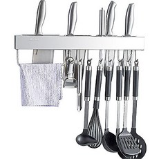모던 스테인레스 조리도구 벽걸이 랙 50cm, 혼합색상, 1개 주방용품/주방조리도구 반품 최저가 11,340원