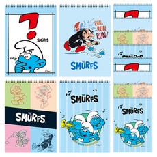 다다 스머프 종합장 22매 4종 x 3p세트, 혼합색상, 1세트 문구/오피스/학용품/수업준비 반품 최저가 7,900원