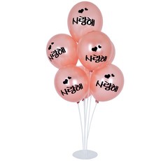 파티쇼 풍선꽂이장식세트70cm 인쇄, 펄로즈골드사랑해, 1세트 문구/오피스/파티/이벤트 반품 최저가 2,720원