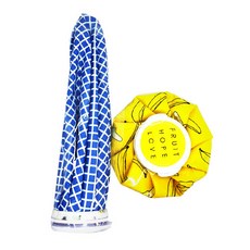 ETN 패턴 얼음주머니 대 바나나옐로우 + 체크블루 8 x 27 cm, 1세트 생활용품/생활잡화 반품 최저가 5,560원