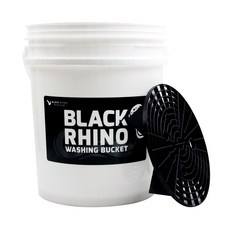 블랙라이노 세차버킷 + 그릿가드 26cm, 버킷(화이트), 그릿가드(블랙), 20L 자동차용품/세차/카케어 반품 최저가 12,660원