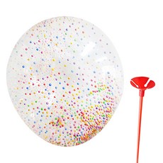 와우파티코리아 아이스크림 구슬풍선 투명 30cm + 컵스틱 랜덤 발송, 혼합 색상, 10세트 문구/오피스/파티/이벤트 반품 최저가 7,680원
