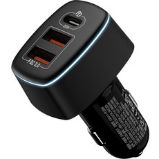 케이안 56W 퀵차지 3.0 3포트 C타입 PD 차량용 시거잭 고속 충전기, KAN-V1-PD56W, 블랙 + 그레이 자동차용품/차량용 전자기기 반품 최저가 6,770원