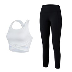 스피카 여성용 화이트 크로스 요가탑 상하의 세트 SPA503 스포츠/레저/여성스포츠의류 반품 최저가 18,700원