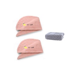 소프트 헤어 타올 SG47 2p + 세면타올 세트, 핑크, 1세트 홈인테리어/수건/타월 반품 최저가 7,470원