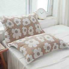 플라워 순면 베개커버 2p 홈인테리어/침구 반품 최저가 10,320원