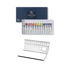 신한화구 전문가용 수채화물감 + 흥일 팔레트 13칸 문구/오피스/미술/화방용품 반품 최저가 16,200원