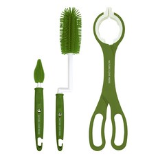 네이쳐러브메레 실리콘 젖병솔 + 젖꼭지솔 + 젖병집게 세트, 1개, 네이쳐그린 출산/유아동/수유용품 반품 최저가 12,220원