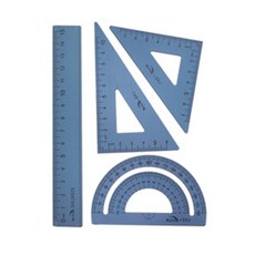 블루마토 15cm 자 삼각자 각도기 4종 세트 RSA001, 랜덤 발송, 36세트 문구/오피스/학용품/수업준비 반품 최저가 46,240원