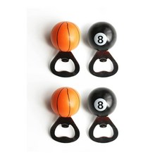 부스마켓 스포츠 컬렉션 병따개 바스켓볼 2p + 포켓볼 2p, 혼합색상, 1세트 주방용품/주방잡화 반품 최저가 3,150원