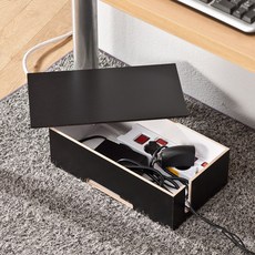 포메리트 케이블 정리함 블랙 중, 1개 생활용품/생활전기용품 반품 최저가 10,140원