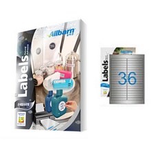 올바른라벨 은색방수라벨 (레이저용), 36칸, 25매 문구/오피스/사무용품 전문관 반품 최저가 4,950원